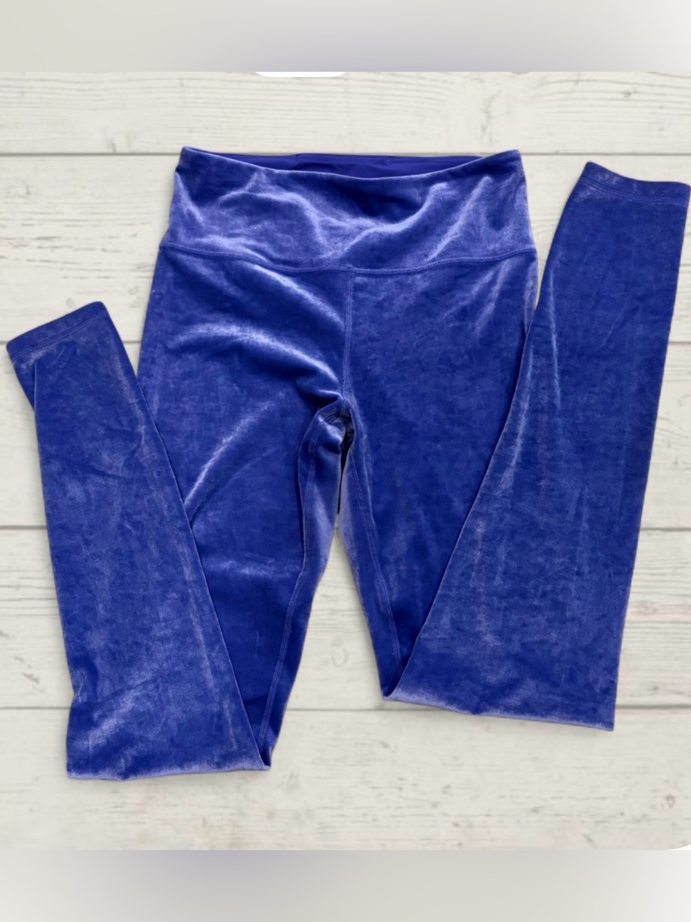 Athleta Elation Velvet Tight Leggings in Vivid Purple